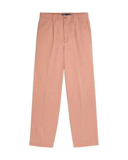 Polo Ralph Lauren Multicolor Straight-Leg Cotton-Blend Trousers