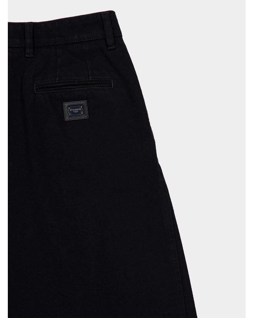 Dolce & Gabbana Black Pleated Jeans
