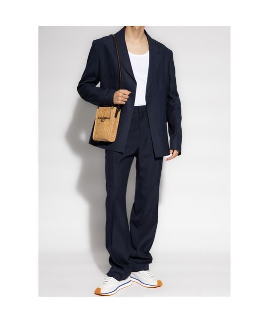Jacquemus Blue Buttoned Blazer for men