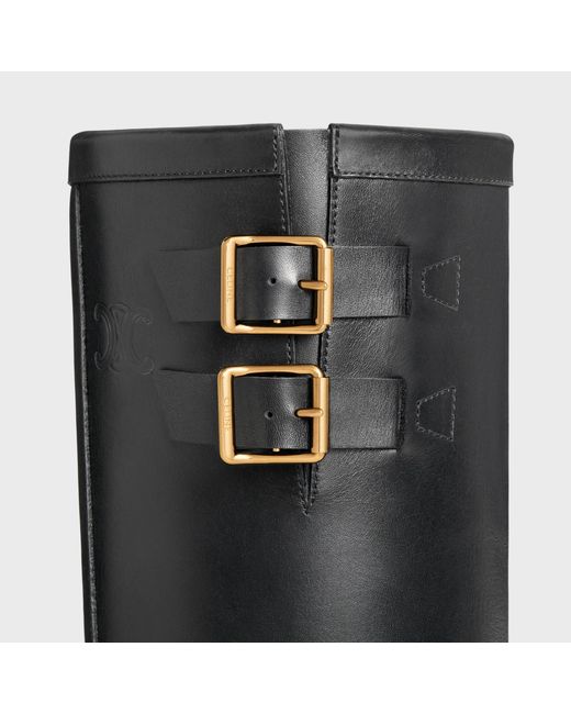 Céline Black High Boot Biker