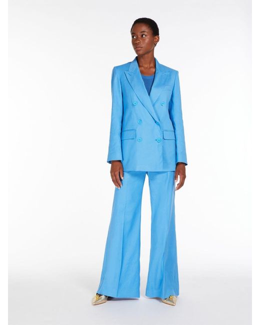 Weekend by Maxmara Blue Straight Casual Pants