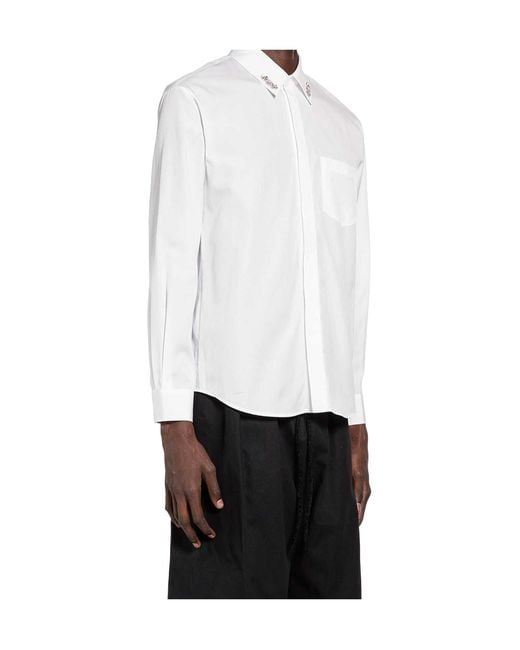 Simone Rocha White Long-Sleeved Shirt for men