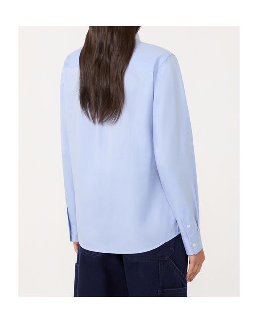 Weekend by Maxmara Blue Long-Sleeved Button-Up Shirt