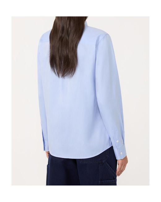Weekend by Maxmara Blue Long-Sleeved Button-Up Shirt