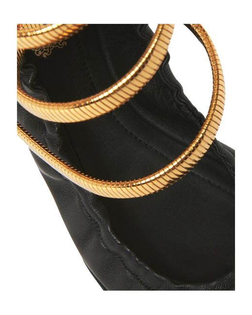 Rene Caovilla Metallic René Caovilla Embellished Ballerina Shoes