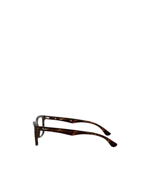 Ray-Ban White Square Frame Glasses for men