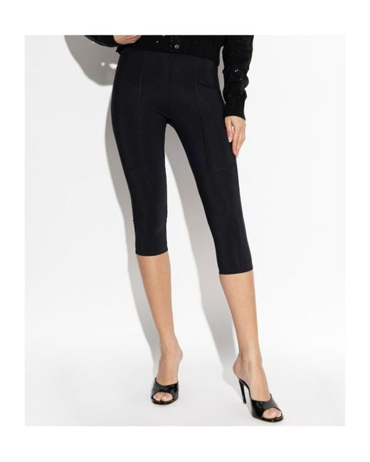 Coperni Black Cycling Capri Leggings