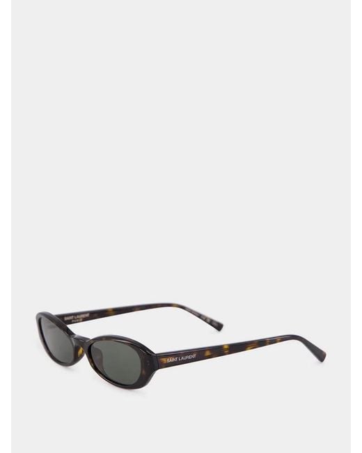 Saint Laurent White Full Frame Sunglasses