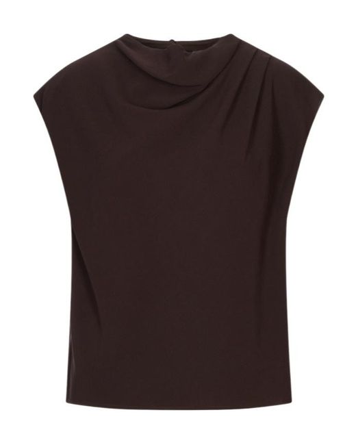 Agnona Black Sleeveless Top