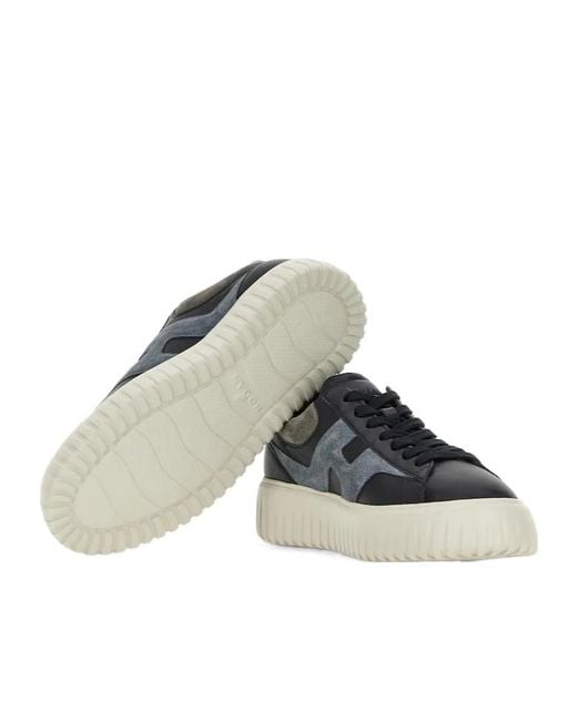 Hogan Blue Sneakers H-Stripes for men