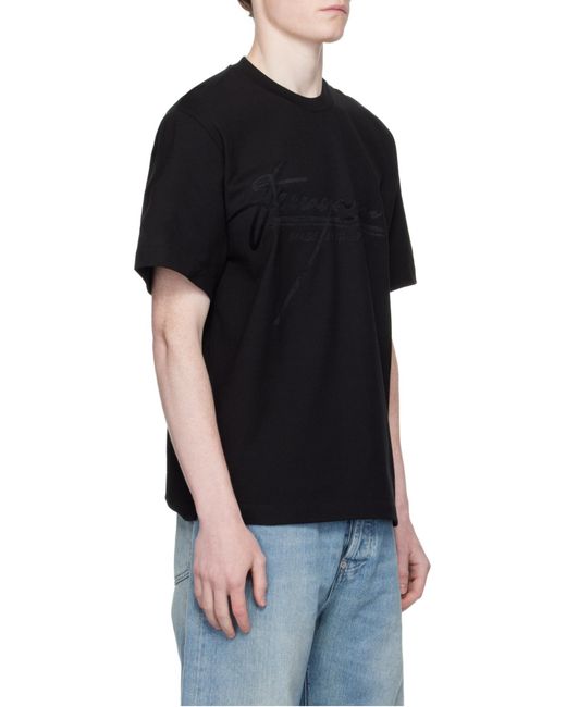 Ferragamo Black Logo-Print T-Shirt for men