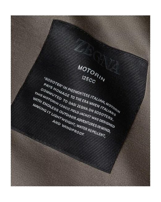 Zegna Brown Flap-Pocket Jacket for men