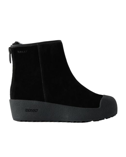 Bally Black 50Mm Suede Boots