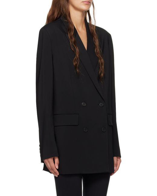 The Row Black Tristana Double-Breasted Blazer