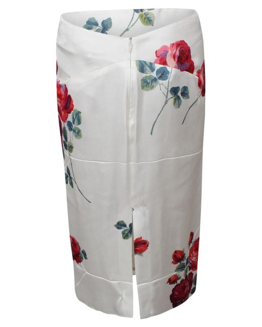 N°21 Gray Slit Midi Skirt
