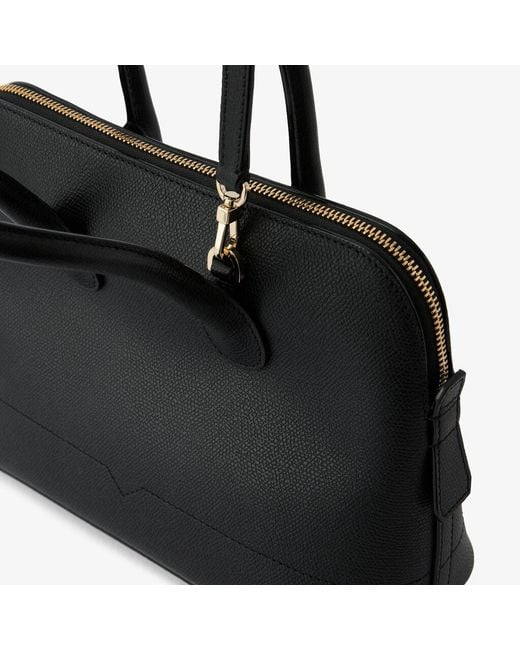Valextra Black Mylogo Mini Handbag