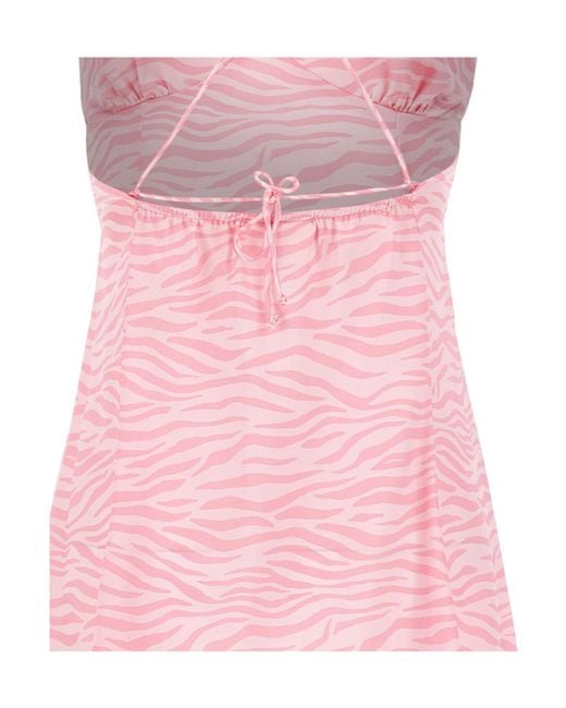 Mc2 Saint Barth Pink Spaghetti Strap Dress