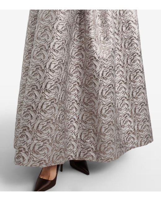 Jonathan Simkhai Gray Metallic Strapless Dress