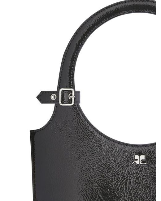 Courreges Black Courrèges Holy Naplack Zipped Tote Bag