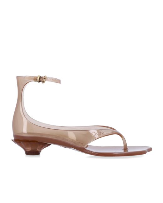 Chloé Pink Flip-Flop Flat Sandals