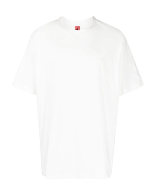 Ferrari White T-Shirt With Round Neck And Short Sleeves for men
