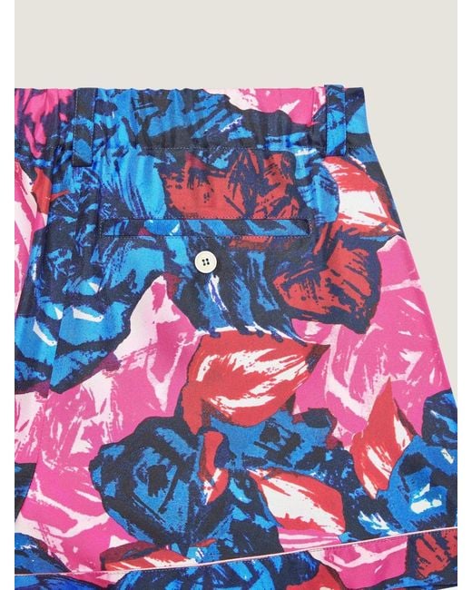 Givenchy Red Pyjama Shorts