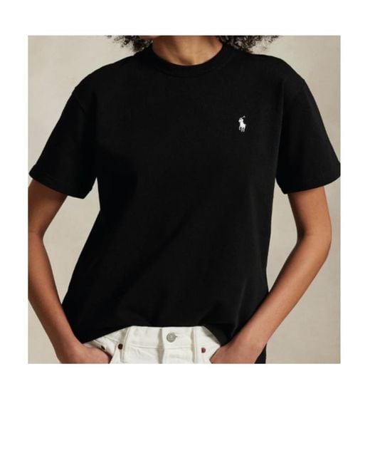 Polo Ralph Lauren Black Relaxed-Fit Jersey T-Shirt