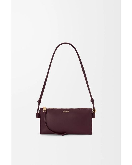Loewe Purple Joya Leather Pouch