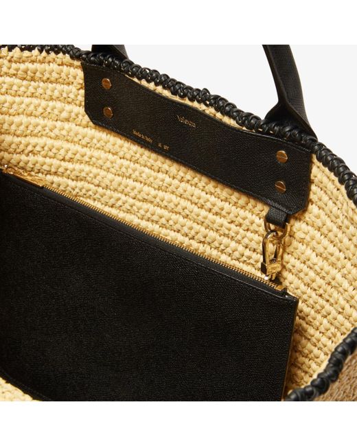 Valextra Metallic Soft Tote Raffia Crochet Large Bag
