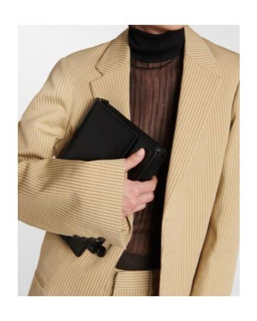 Petar Petrov Natural Isaac Striped Cotton-Blend Blazer