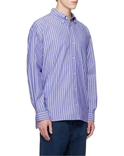 The Row Blue Bresson Shirt for men
