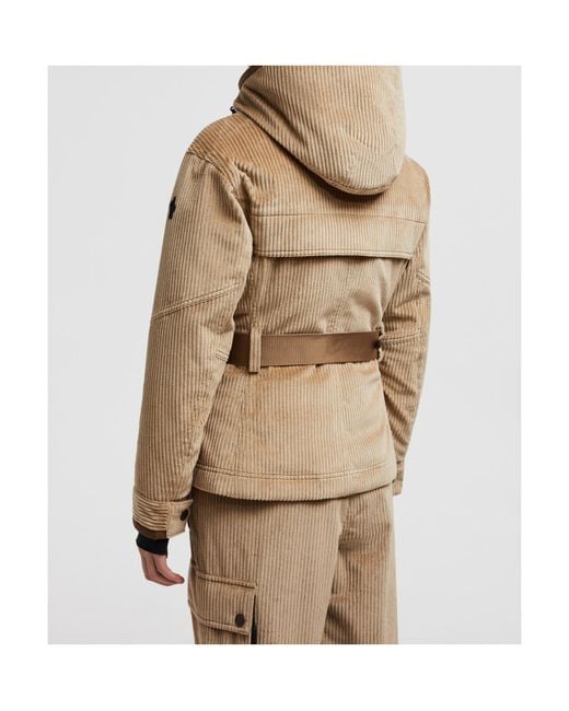 Moncler Natural Hague Technical Corduroy Down Jacket