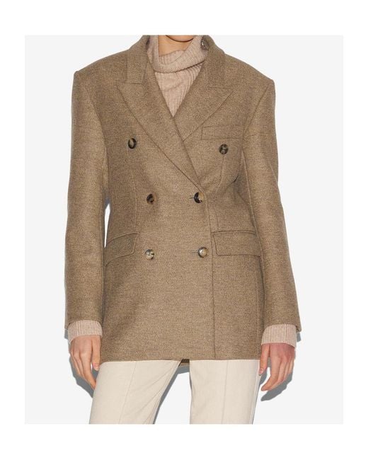 Isabel Marant Brown Double-Breasted Jacket