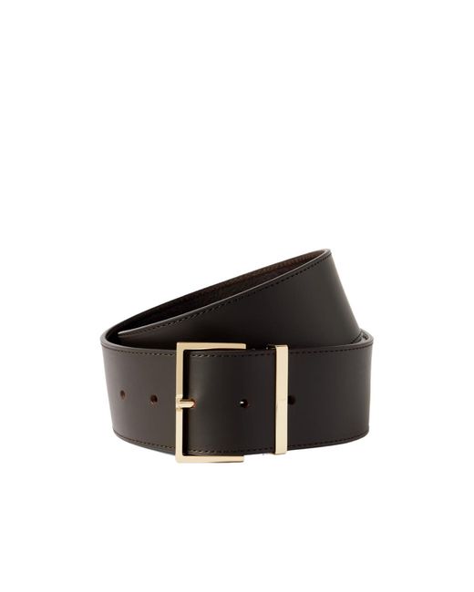 Frankie Shop Black Evro Leather Belt