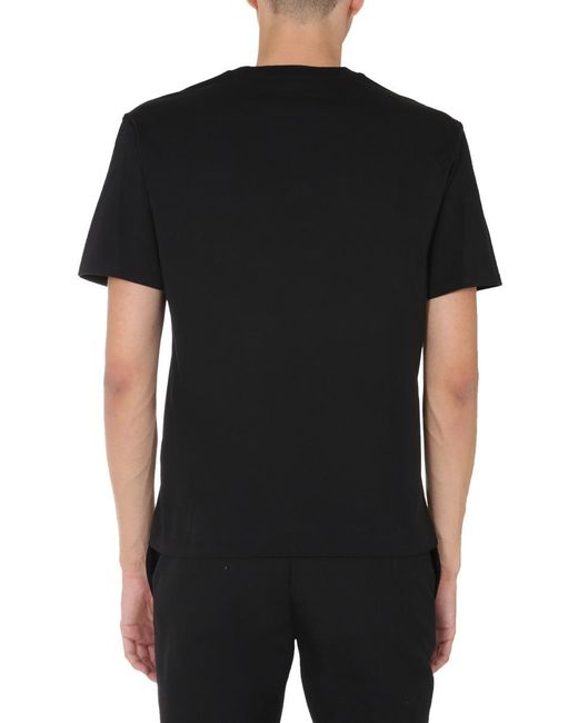 Neil Barrett Black Thunderbolt Printed T-Shirt for men