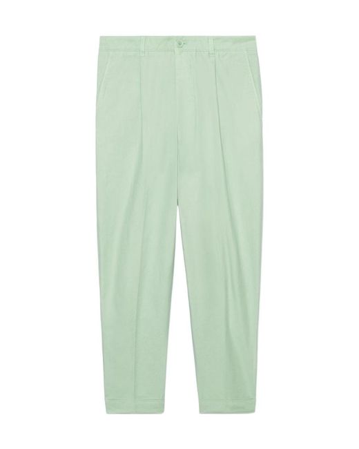AMI Green Tailored Tapered-Leg Trousers for men