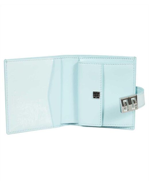 Givenchy Blue Logo Double-Folded Wallet