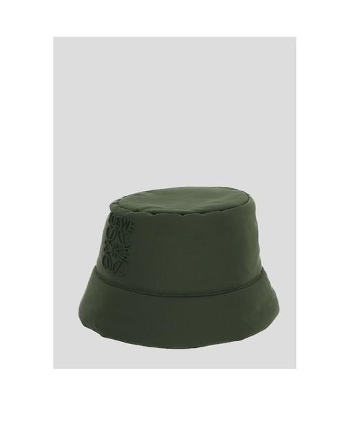 Loewe Green Puffer Bucket Hat