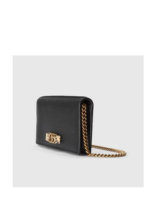 Gucci Black Interlocking G Wallet On Chain