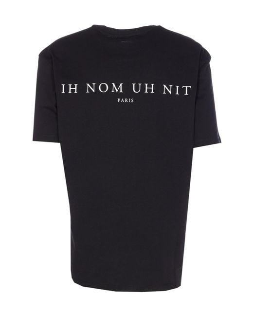 Ih Nom Uh Nit Black Paisley Mask Graphic T-Shirt for men