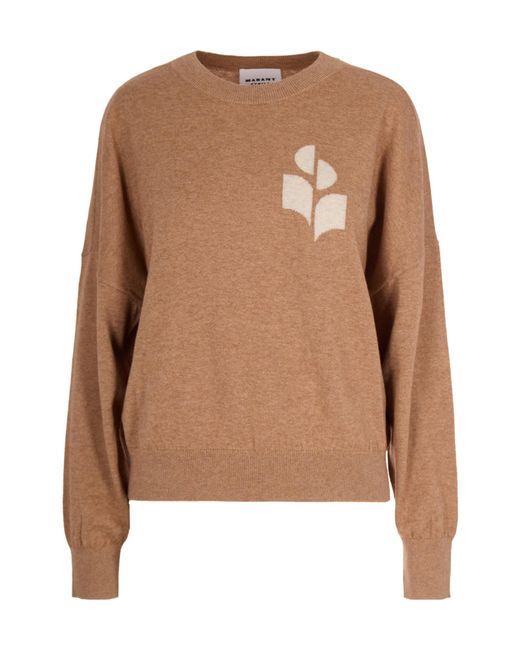 Isabel Marant Brown Isabel Marant Étoile Marisans Logo Intarsia Knitted Jumper