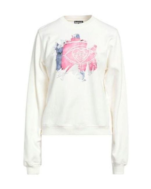 DIESEL White Sweatshirt