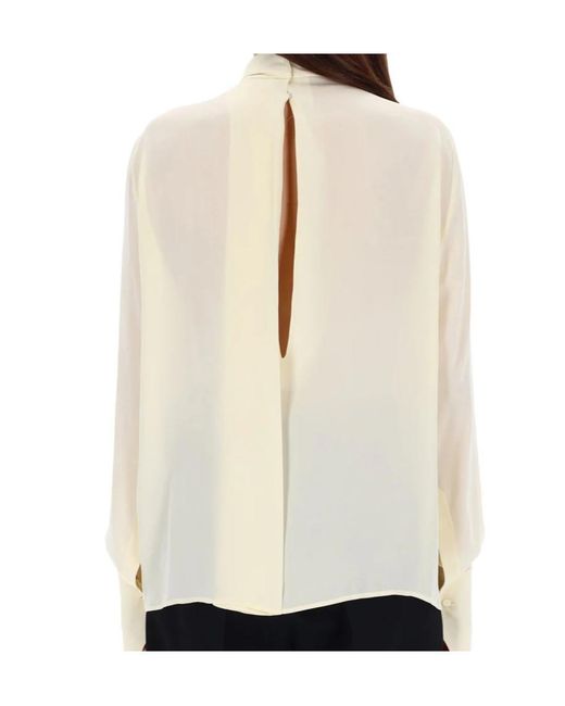 Tom Ford Green Long Sleeved Satin Blouse