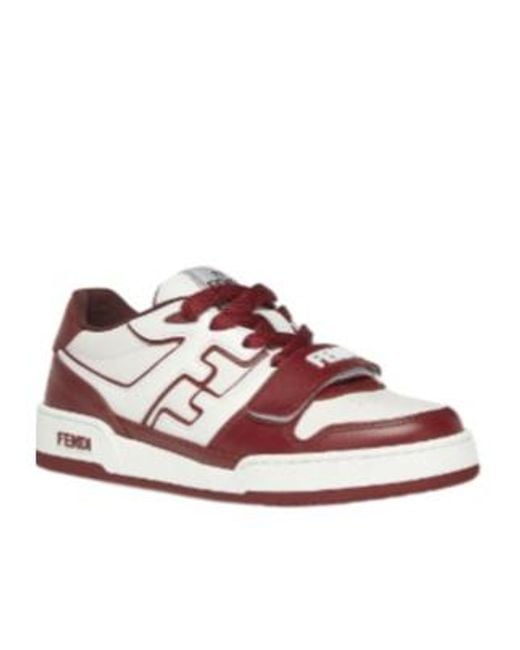 Fendi Pink Match Low-Top Sneakers