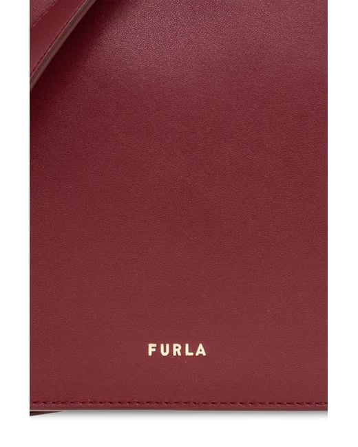 Furla Red Ava Small Shoulder Bag
