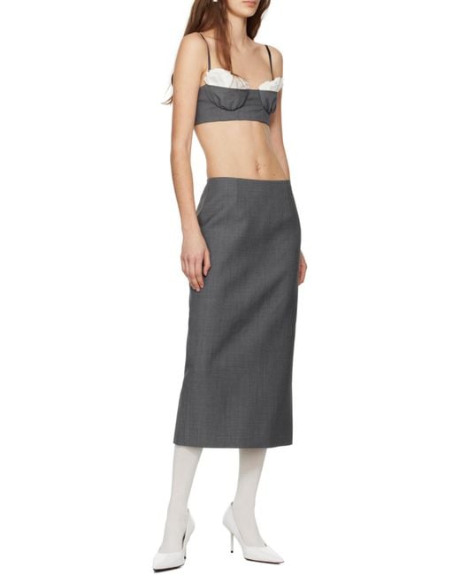 ShuShu/Tong Gray Spaghetti Strap Top