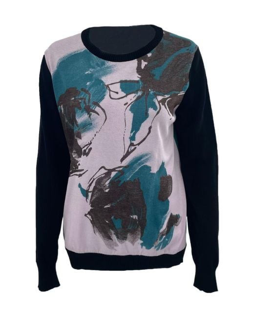 Sportmax Blue Long-Sleeved Sweater