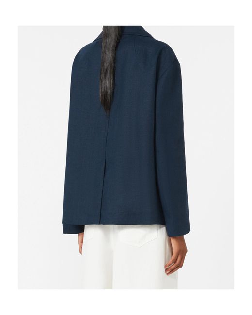 Max Mara Blue 'S Smmavenue Double-Breasted Jacket
