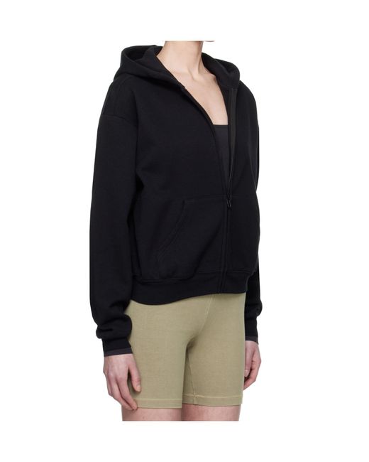 Skims Blue Fleece Classic Zip Up Hoodie