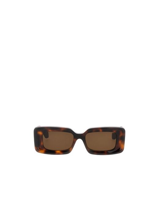 Loewe Green Rectangle Frame Sunglasses